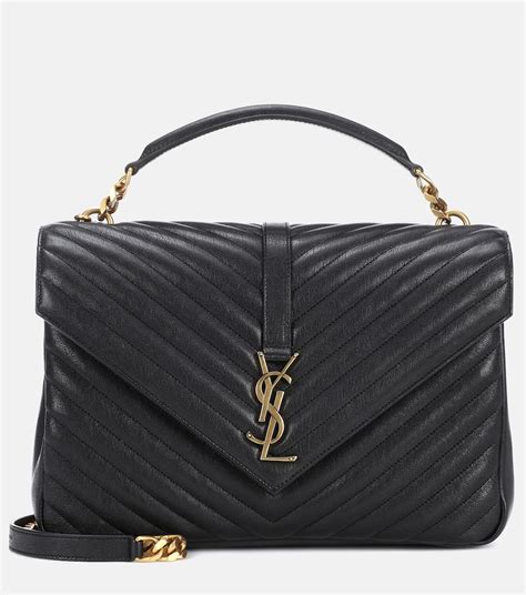 schultertasche ysl collège monogram large aus leder|st laurent monogramme bag.